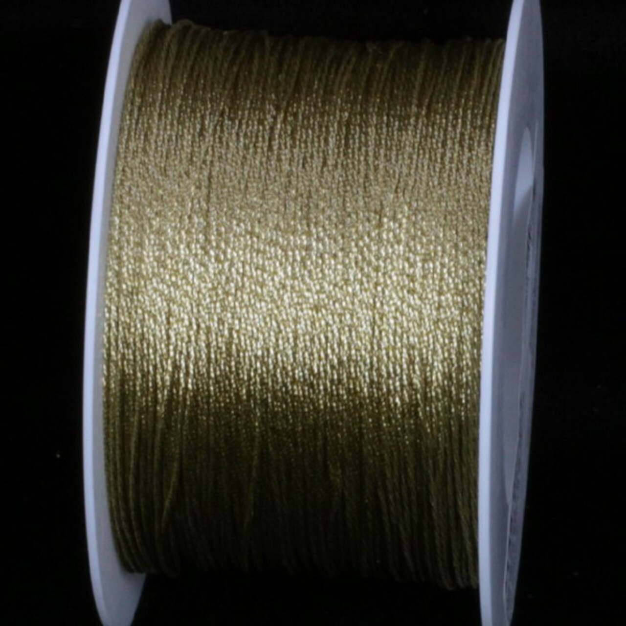 The Ribbon People Gold Metalized Fine Rope Cording Craft Ribbon 0.02" x 220 Yards